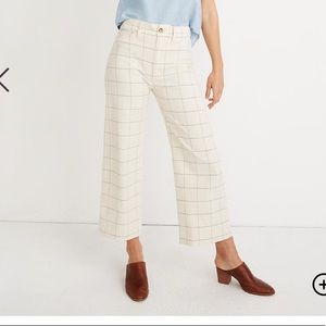 Madewell Tall Emmett Wide-Leg Crop Pants